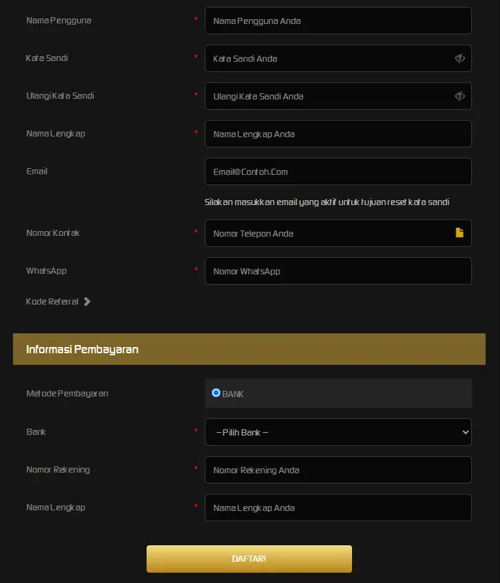 Cara Daftar